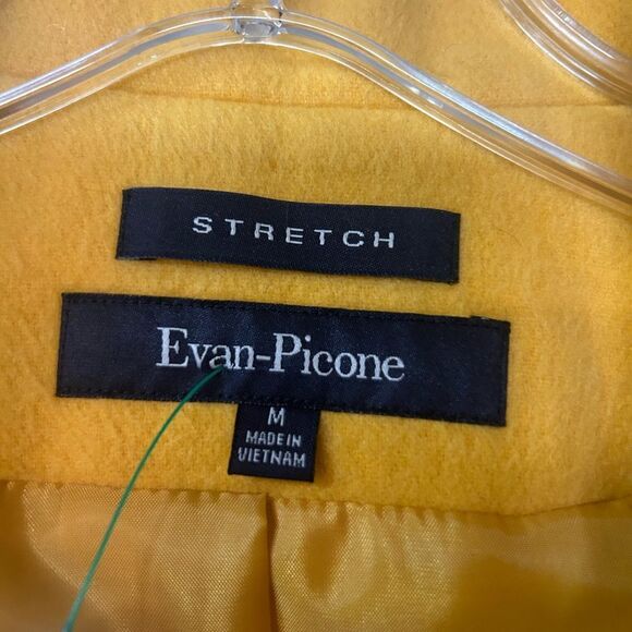 Evan Picone Ladies Size M Yellow Jacket - Picture 4 of 6